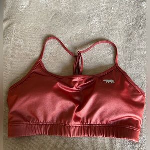 Running Bare Crystal Push Up Sports Bra in Sleek Rust. Women’s size 8/10
